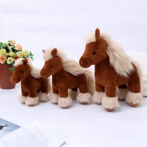 Horse gosedjur i realistisk ponnyform med klassisk design, födelsedagspresent