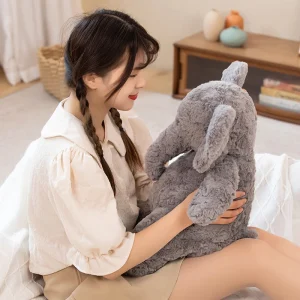 Elefant gosedjur som elefantkudde, tecknad och söt, stil mjuk plyschkudde, 30–58 cm