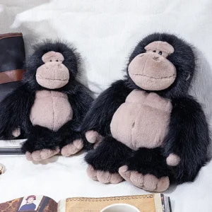 Alternative view of Chimpanzee gosedjur i simulerad orangutangstil, mjuk och fluffig apfigur för soffan