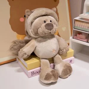 Tvättbjörn gosedjur, kawaii (söt) style och mjuk, sloth design även sengångare, 25 cm 12 Tvättbjörn gosedjur, kawaii (söt) style och mjuk, sloth design även sengångare, 25 cm