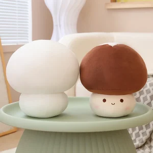 Plyschkudde som kawaii-gosedjur med svampmotiv, mjuk design i flera figurvarianter