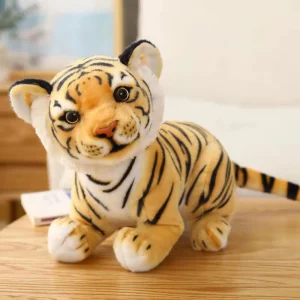 23 cm mjukt tiger gosedjur med babyutseende, skogstema och kuddeform för barn 12 23 cm mjukt tiger gosedjur med babyutseende, skogstema och kuddeform för barn
