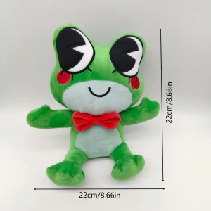 Groda gosedjur, söt och tecknad style, grön kawaii stil skrivbordsdekoration 12 Groda gosedjur, söt och tecknad style, grön kawaii stil skrivbordsdekoration