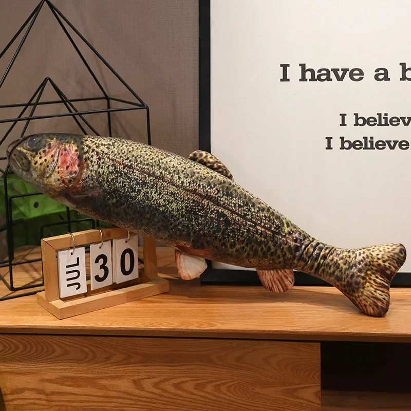 Carp gosedjur som mjuk plyschkudde med naturtrogen, skämtsam fiskdesign, 40–100 cm 13 Carp gosedjur som mjuk plyschkudde med naturtrogen, skämtsam fiskdesign, 40–100 cm - Bild 13