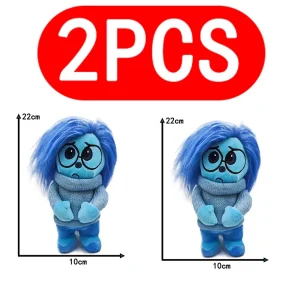 Inside Out 2-gosedjur med flera figurvarianter i tecknad, animeinspirerad stil