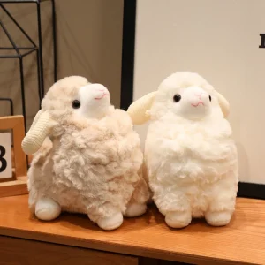Mjukt getgosedjur med kawaii-design, tecknad sovkompis och julklapp för barn