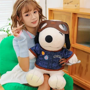 Snoopy panda gosedjur och plyschkudde med pilot- eller reparatörsmotiv i kawaii-stil 13 Snoopy panda gosedjur och plyschkudde med pilot- eller reparatörsmotiv i kawaii-stil