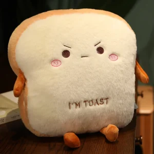 Mjuk kramkudde och gosedjur i form av toast, 35 cm, för barn, lek och inredning 17 Mjuk kramkudde och gosedjur i form av toast, 35 cm, för barn, lek och inredning