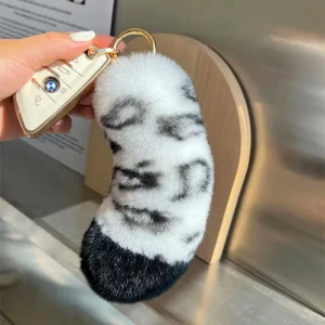 Kanin som nyckelring, Snow leopard print och söt, 12–15 cm 13 Kanin som nyckelring, Snow leopard print och söt, 12–15 cm