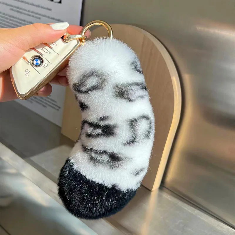 Kanin som nyckelring, Snow leopard print och söt, 12–15 cm 7 Kanin som nyckelring, Snow leopard print och söt, 12–15 cm - Bild 7