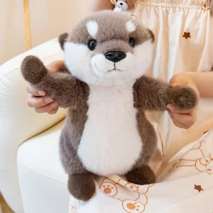 Kawaii utter gosedjur som kramkudde med babyutseende och murmeldjursdesign, 25–35 cm 8 Kawaii utter gosedjur som kramkudde med babyutseende och murmeldjursdesign, 25–35 cm