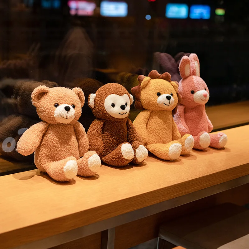 Kawaii kanin gosedjur som kaninkudde med björn, apa och lejon i cartoonstil 5 Kawaii kanin gosedjur som kaninkudde med björn, apa och lejon i cartoonstil - Bild 5