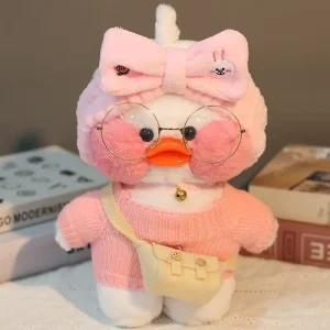 Alternative view of Anka gosedjur från Lalafanfan, Pato som gul kramkudde i söt kawaii-stil, 30 cm