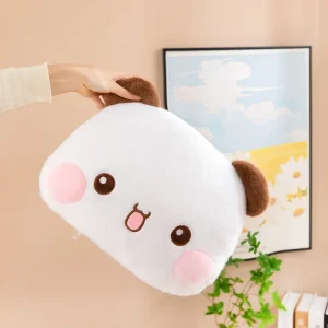 Bubu Dudu panda, gulligt tecknat björn gosedjur och mjuk kudde för bil, soffa
