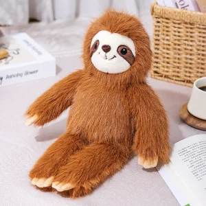 Sloth gosedjur med lång päls, leende ansikte och verklighetstroget utseende, 40–50 cm 13 Sloth gosedjur med lång päls, leende ansikte och verklighetstroget utseende, 40–50 cm