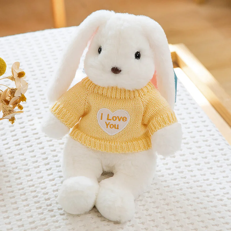 Kawaii kanin gosedjur med långa öron, sovande tecknad kramkudde som födelsedagspresent 10 Kawaii kanin gosedjur med långa öron, sovande tecknad kramkudde som födelsedagspresent - Bild 10