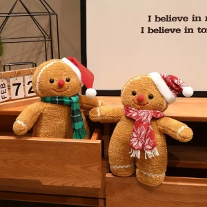 gingerbread man gosedjur som plyschkudde med mössa och halsduk i julstil, 25–35 cm 14 gingerbread man gosedjur som plyschkudde med mössa och halsduk i julstil, 25–35 cm