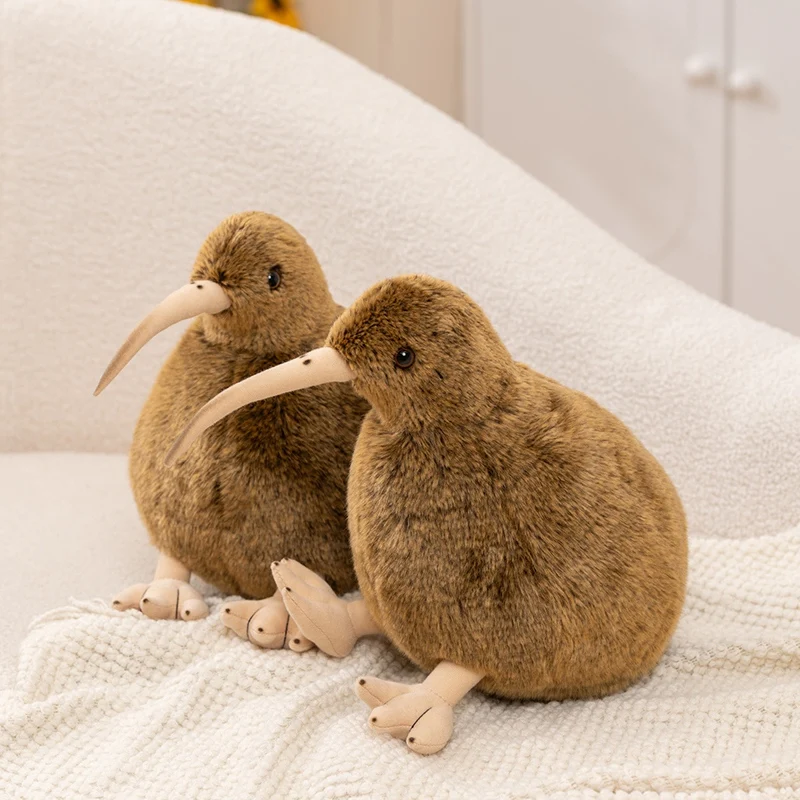 Brunt Kiwi bird gosedjur i verklighetstrogen stil, mjuk kudde som gåva, 12–28 cm 2 Brunt Kiwi bird gosedjur i verklighetstrogen stil, mjuk kudde som gåva, 12–28 cm - Bild 2