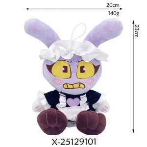 Jax kanin gosedjur från Amazing Digital Circus, 25 cm, i rolig maid-stil med leksakspistol 14 Jax kanin gosedjur från Amazing Digital Circus, 25 cm, i rolig maid-stil med leksakspistol