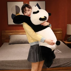 Stor panda som björn gosedjur, mjuk sovkudde med klassisk tecknad stil, 60–120 cm 10 Stor panda som björn gosedjur, mjuk sovkudde med klassisk tecknad stil, 60–120 cm