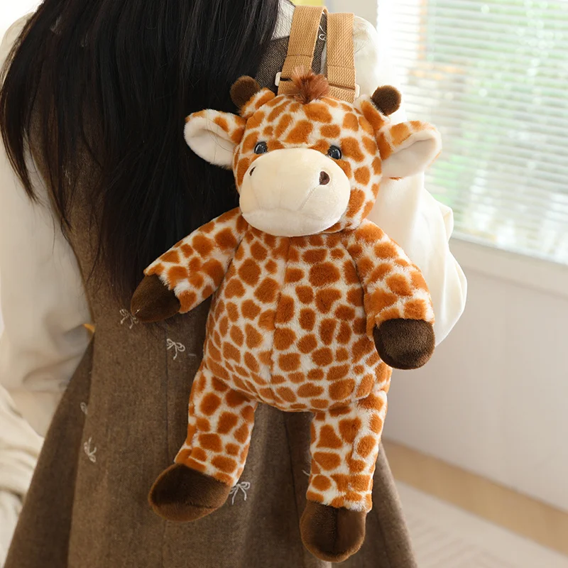 Söt mjuk kawaii-ryggsäck för skolan med sengångare, lejon, får, lemur, giraff, kanin, hjort eller elefant 12 Söt mjuk kawaii-ryggsäck för skolan med sengångare, lejon, får, lemur, giraff, kanin, hjort eller elefant - Bild 12