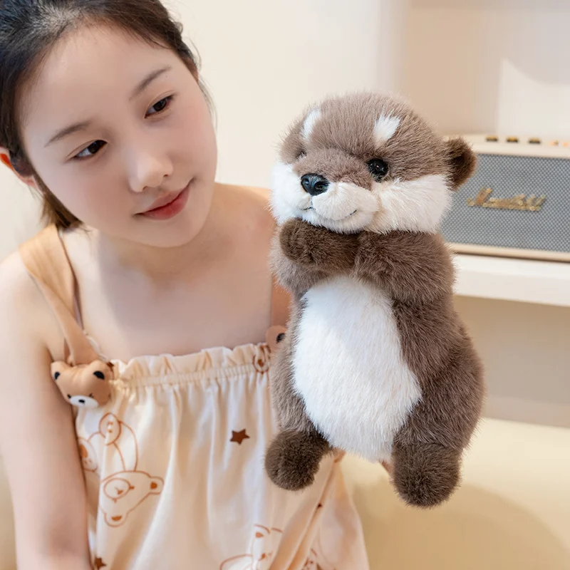Kawaii utter gosedjur som kramkudde med babyutseende och murmeldjursdesign, 25–35 cm 6 Kawaii utter gosedjur som kramkudde med babyutseende och murmeldjursdesign, 25–35 cm - Bild 6