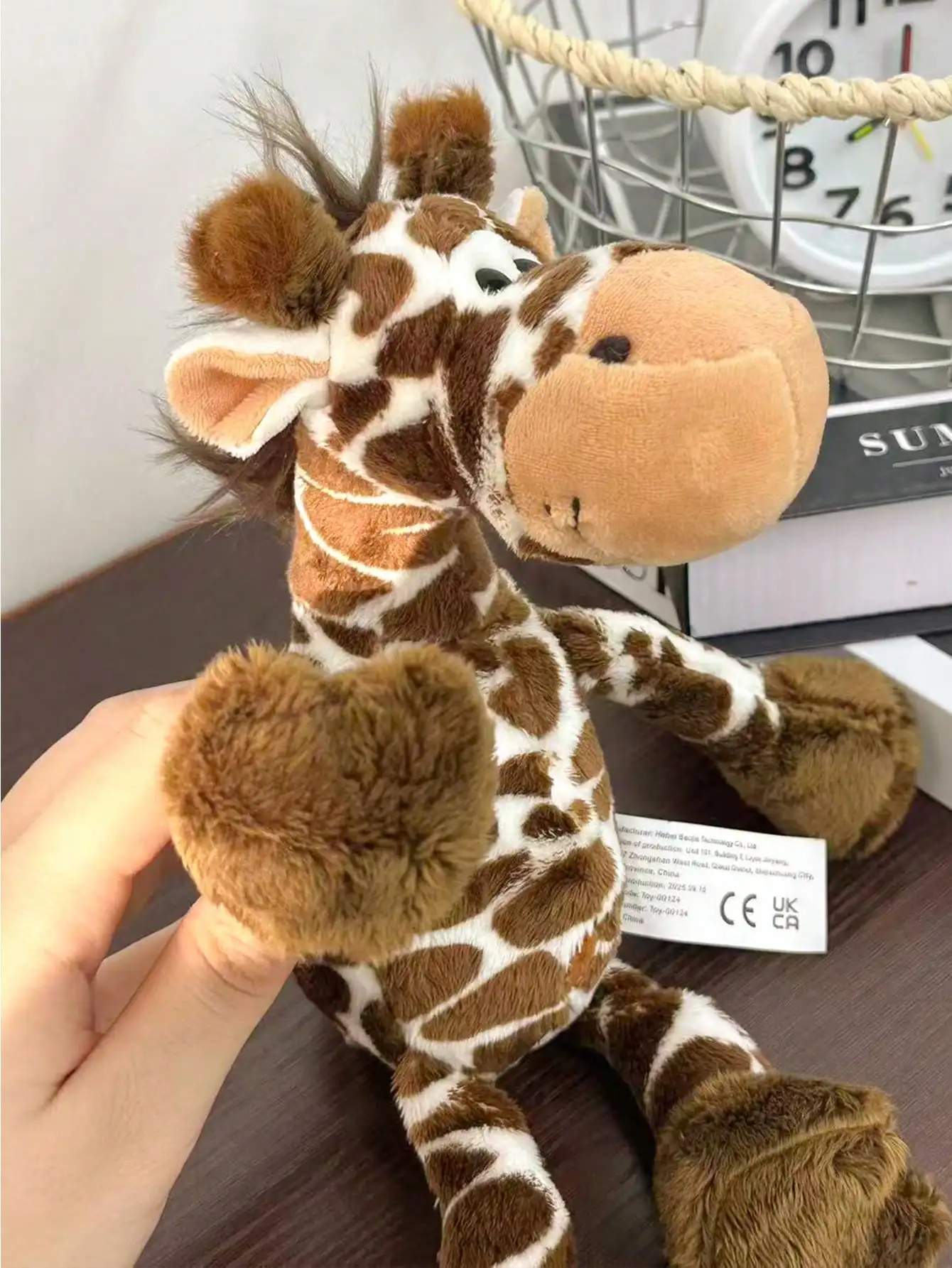 Giraffe gosedjur med söt design, mjukt djungeldjur för hem och soffa, 28 cm 4 Giraffe gosedjur med söt design, mjukt djungeldjur för hem och soffa, 28 cm - Bild 4