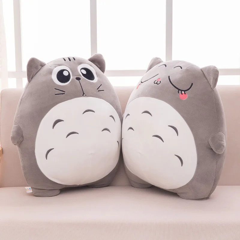 Stor grå katt som gosedjur i söt Totoro-stil, kattkudde och plyschkudde, 30–70 cm 3 Stor grå katt som gosedjur i söt Totoro-stil, kattkudde och plyschkudde, 30–70 cm - Bild 3