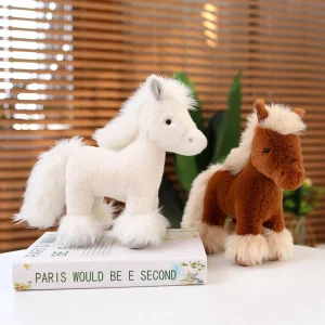 Horse gosedjur i realistisk ponnyform med klassisk design, födelsedagspresent