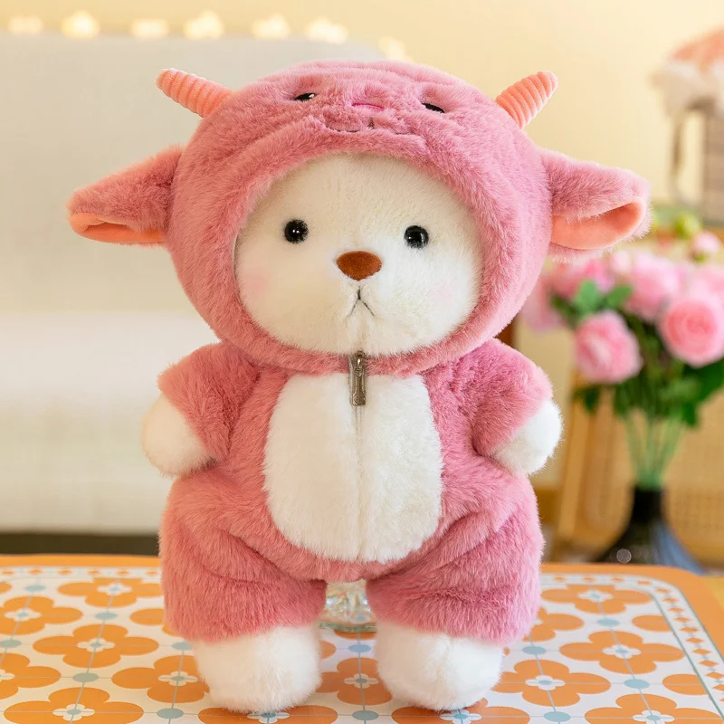 30–40 cm kawaii björn gosedjur i kläder, dockformat med tecknad stil för barn 7 30–40 cm kawaii björn gosedjur i kläder, dockformat med tecknad stil för barn - Bild 7