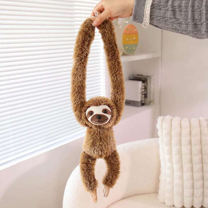 Sloth-gosedjur som mjuk plyschkudde och kramkudde med långa armar, 30–45 cm 6 Sloth-gosedjur som mjuk plyschkudde och kramkudde med långa armar, 30–45 cm - Bild 6