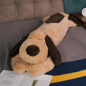 Alternative view of 90 cm stort hund gosedjur som sovande valp och kudde, söt födelsedagspresent