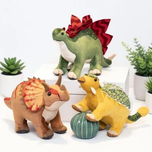 Dinosaurie gosedjur, Prehistoric animals, hjärtform förhistoriska motiv stegosaurus