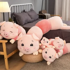150 cm stort gris gosedjur, lång kramkudde i kawaii-stil med larvdesign, 12 stilar 10 150 cm stort gris gosedjur, lång kramkudde i kawaii-stil med larvdesign, 12 stilar