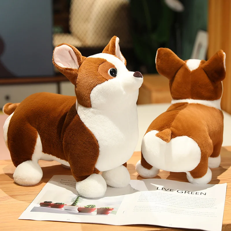 Corgi som hund gosedjur, mjuk kudde i kawaii och tecknad stil, söt present för barn 3 Corgi som hund gosedjur, mjuk kudde i kawaii och tecknad stil, söt present för barn - Bild 3
