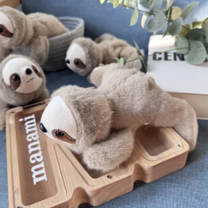 Sloth gosedjur i verklighetstrogen stil, med liggande pose, mjuk form, 20 cm 12 Sloth gosedjur i verklighetstrogen stil, med liggande pose, mjuk form, 20 cm