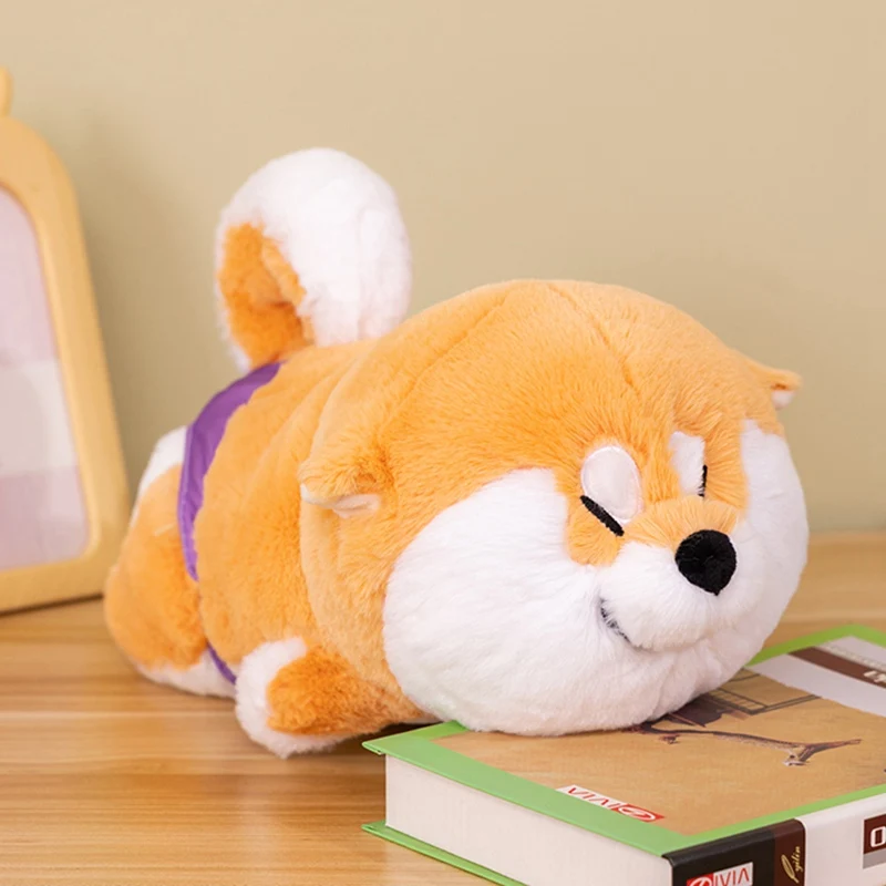 Sött Shiba Inu hund gosedjur som liggande kramkudde i tecknad stil, present till pojke 7 Sött Shiba Inu hund gosedjur som liggande kramkudde i tecknad stil, present till pojke - Bild 7