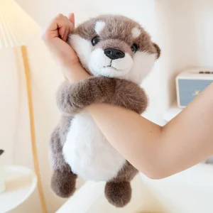 Kawaii utter gosedjur som kramkudde med babyutseende och murmeldjursdesign, 25–35 cm 10 Kawaii utter gosedjur som kramkudde med babyutseende och murmeldjursdesign, 25–35 cm