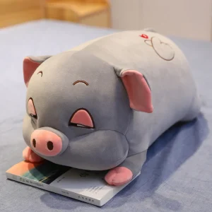 Extra mjuk klämkudde i gris- och hamsterdesign, knubbig, 50–70 cm, för barn