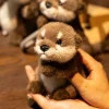 Söt realistisk utter i kawaii-tecknad stil, mjuk plyschfigur som nyckelring för väska 14 Söt realistisk utter i kawaii-tecknad stil, mjuk plyschfigur som nyckelring för väska