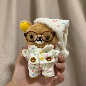 Rilakkuma-nyckelring i kungadräkt med hatt och kudde, present till flickvän