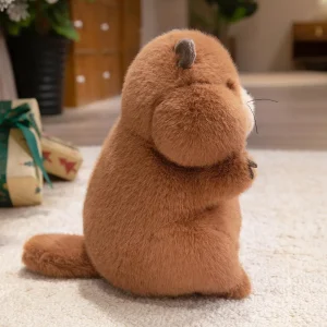 Fluffigt beaver gosedjur som sittande figur, söt födelsedagspresent för barn, 35–45 cm 11 Fluffigt beaver gosedjur som sittande figur, söt födelsedagspresent för barn, 35–45 cm