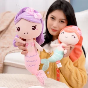 Mermaid gosedjur i prinsessstil som docka och födelsedagspresent till barn, 20–28 cm