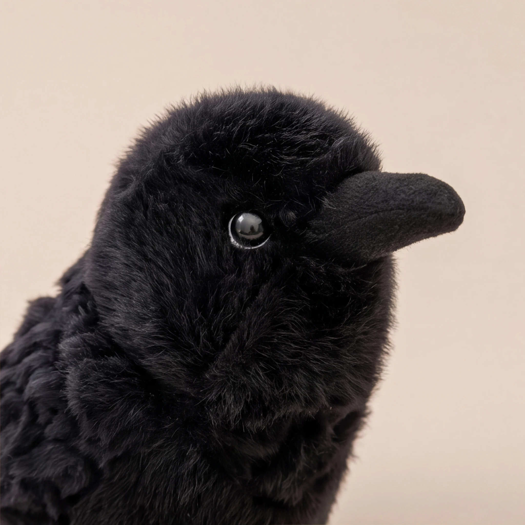 Svart crow gosedjur med söt, realistisk fågelform och kreativ Halloweenstil 5 Svart crow gosedjur med söt, realistisk fågelform och kreativ Halloweenstil - Bild 5
