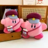 Kirby gosedjur 65 cm, fluffig rosa animekudde som stationsvärd för säng och soffa