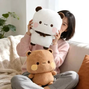 Panda gosedjur med Bubu, Yier och Dudu i söt anime-stil, 35 cm, födelsedagspresent
