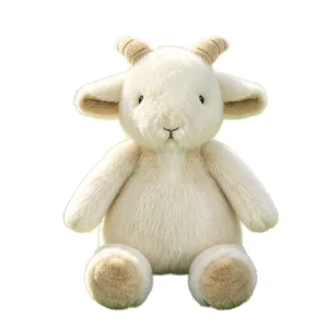 Mjukt och fluffigt get gosedjur i vitt med ett gulligt, bedårande uttryck, 30 cm 9 Mjukt och fluffigt get gosedjur i vitt med ett gulligt, bedårande uttryck, 30 cm