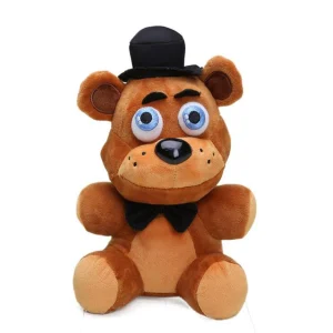Björn gosedjur i söt tecknad stil från Five Nights at Freddy’s med Foxy och Freddy