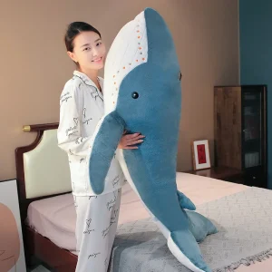 Haj gosedjur som plyschkudde i kawaii- och tecknad stil med flera motiv, 55–100 cm