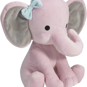 Elefant gosedjur, 25 cm, grått och rosa med kawaii-design för barnrum och som gåva 12 Elefant gosedjur, 25 cm, grått och rosa med kawaii-design för barnrum och som gåva